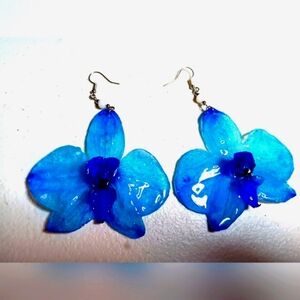 Real orchids flower jewelry